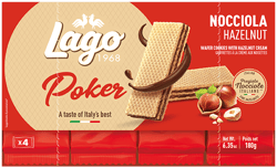 Lago Poker Hazelnut Wafers