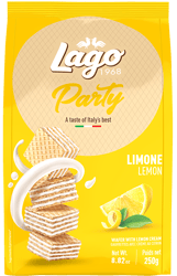 Lago Party Lemon Wafers
