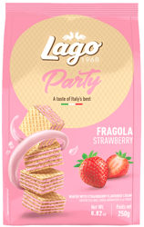 Lago Party Strawberry Wafers