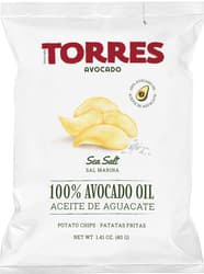 Torres Chipsuri premium de cartofi cu ulei de avocado și sare de mare