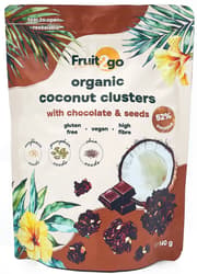 Fruit2go Exotic Organic Coconut Clusters with Seeds and Chocolate