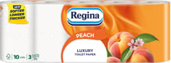 Regina Peach FSC® Toilet paper, 10 rolls, 3 ply, 150 sheets