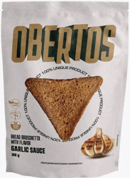 Obertos Chipsuri din paine integrala cu aroma de usturoi