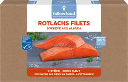Followfood File de somon rosu Sockeye din Alaska fara piele MSC