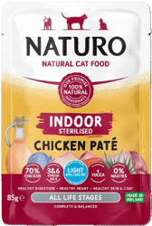 Naturo Gluten Free Pate pentru pisici sterilizate, pui