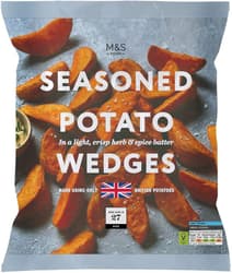 Marks & Spencer Cartofi wedges cu coaja, cu ierburi si condimente, in invelis usor crocant