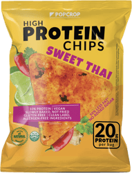 Popcrop Chipsuri cu proteina si Sweet Thai, fara gluten