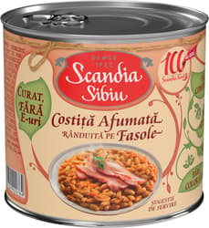 Scandia Sibiu Costita afumata randuita pe fasole