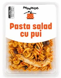 Paparude Pasta salad with red pesto, chicken and kalamata olives