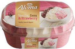 Aloma Inghetata cu aroma de vanilie,cacao si capsuni