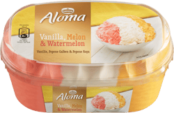Aloma Inghetata cu aroma de vanilie pepene galben si pepene rosu