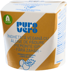 Sugar Free Piemonte IGP hazelnuts vegan sorbetto without sugar