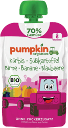 Pumpkin Organics ECO Piure de dovleac, cartof dulce, pere, banane si afine