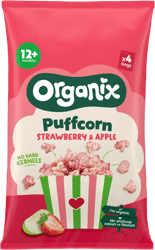 Organix Puff Corn cu capsuni