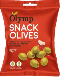 Olymp Snack Masline verzi ardei iute