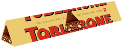 Toblerone milk chocolate, with honey and almond nougat