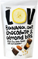 LOV Oat Bites with Banana, Almond & Chocolate