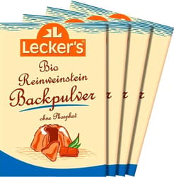 Lecker's ECO Praf de copt pur, fara fosfat, 4x21g
