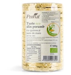 Pronat ECO Turte din porumb cu quinoa si sare de mare