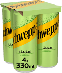 Schweppes Lime & Grapefruit Carbonated Soft Drink 4pack