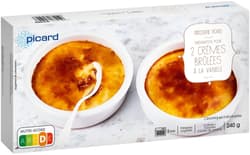 Picard Crème brûlées cu vanilie, 2 buc