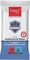 Expert Wipes Servetele umede antibacteriene, sensitive