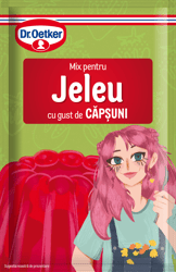 Dr. Oetker Mix pentru jeleu cu gust de capsuni