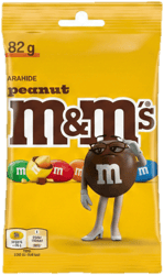 M&M's Arahide invelite in ciocolata cu lapte, cu glazura crocanta si colorata