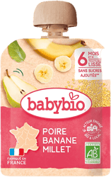 Babybio ECO Pouch pere, banane si mei
