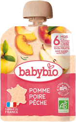 Babybio ECO Pouch mere, pere si piersici