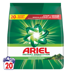 Ariel Mountain Spring Powder Detergent, 20 washes