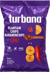Turban Green plantain chips with chili