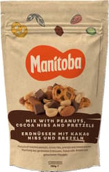 Manitoba Consciente Mix of roasted peanuts, cocoa nibs, pretzels and roasted almonds