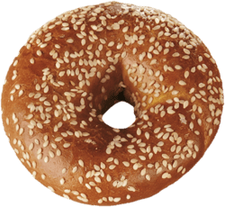 Bagel cu susan, tip pretzel
