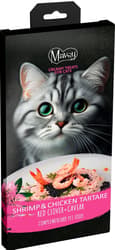 MAVSY Cat Treats, Creamy Shrimp and Chicken Tartar with Red Clover and Caviar