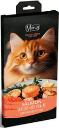 MAVSY Cat Treats, Creamy Salmon Lings with Scallops and Red Caviar for Cats