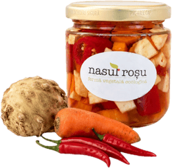 Nasul Rosu Salata de ardei iute, morcov si telina