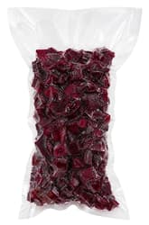 Vacuum-packed diced beetroot