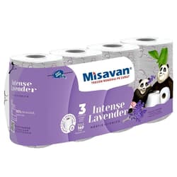 Misavan Hartie igienica, 8 role, 3 straturi, lavanda