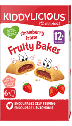 Kiddylicious Biscuiti moi cu capsuni, 12 luni+