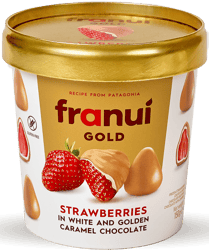 Franui Capsuni in ciocolata alba si ciocolata cu caramel