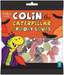 Marks & Spencer Colin The Caterpillar dulciuri gumate acrisoare cu tematica de Halloween