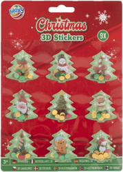Moxy Set abtibilduri 3D Craciun, brad