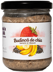 Iezeres x Mura In Gura Budinca de chia cu capsuni si banane