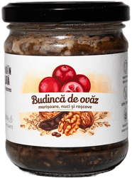 Iezeres x Mura In Gura Budinca de ovaz cu nuci, roscove si merisoare