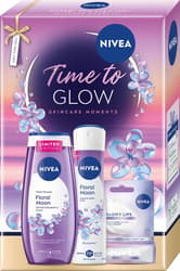 Nivea Caseta Glow Gel de dus, spray si balsam de buze