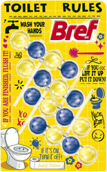 Bref Power Active Juicy Citrus Odorizant de toaleta 4x50g