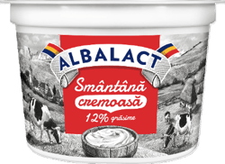 FERMENTED CREAM, 12% fat content- 200 g, ALBALACT