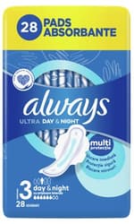 Always Ultra Night Quattro Absorbante periodice, marimea 3
