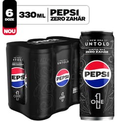 Pepsi Zero Zahar Bautura carbogazoasa cu aroma de cola 6 pack doza